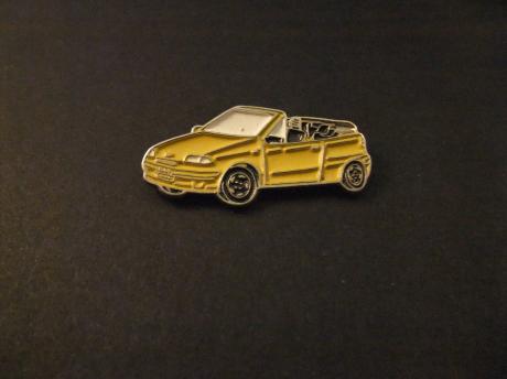 Fiat Punto cabriolet geel model,